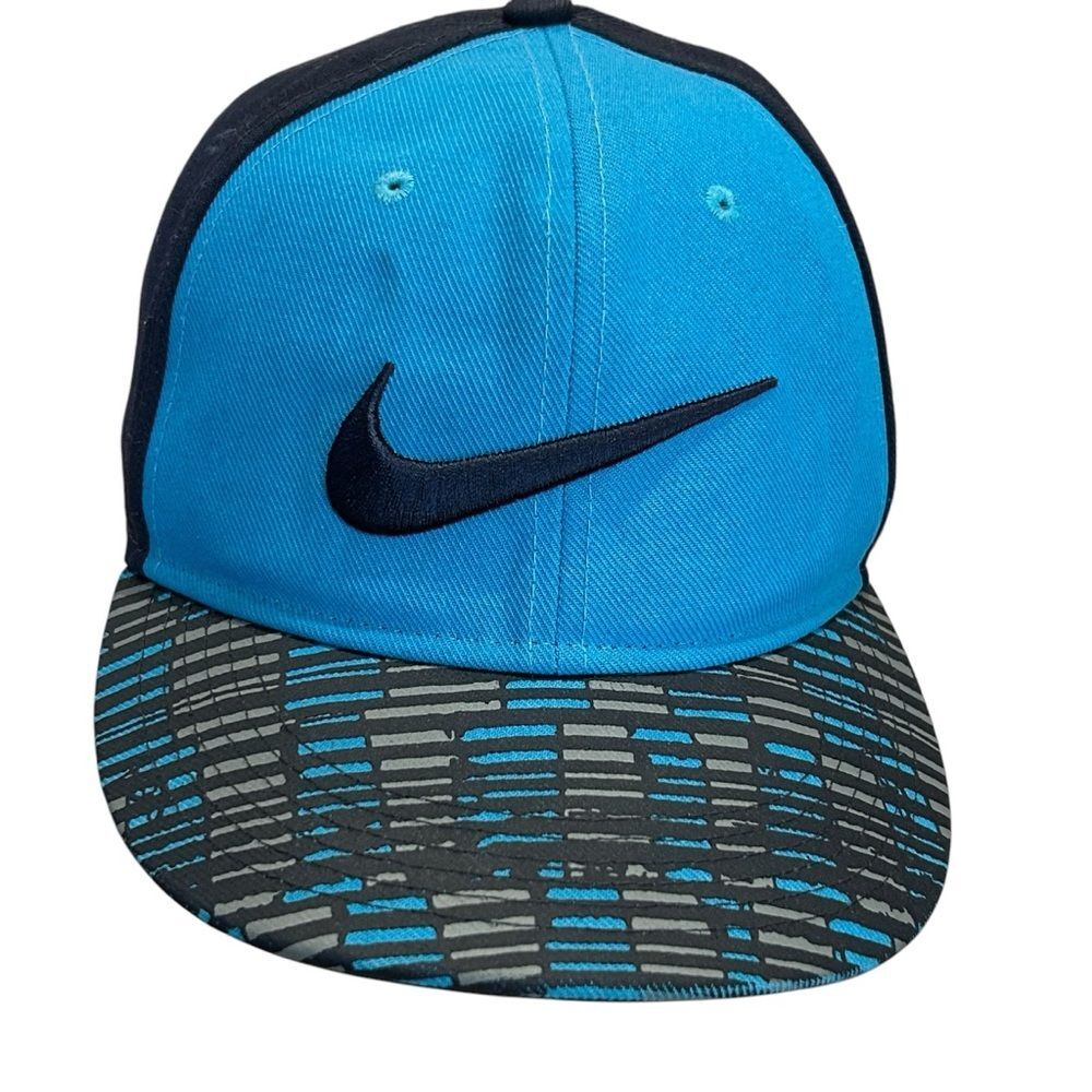 Youth Nike True Blue Swoosh SnapBack Hat - Picture 2 of 11